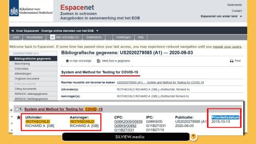 rothschild covid-19 patent