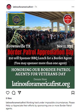 Brownsville, Texas - Nov 15, 2023 - Border Patrol Appreciation Day