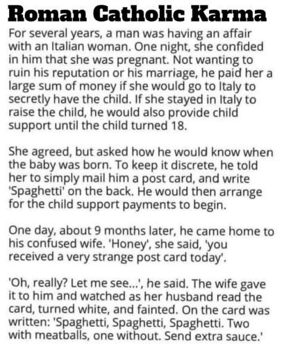 Roman Catholic Karma