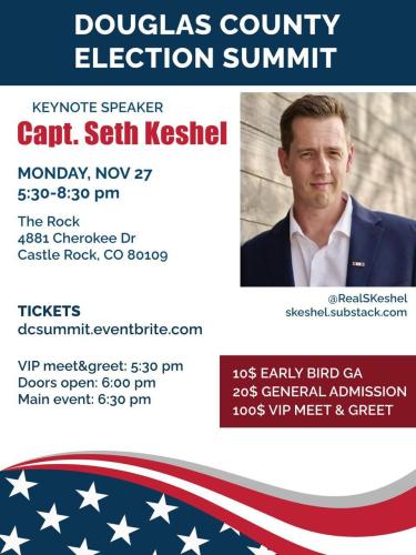 Castle Rock, Colorado - Nov 27, 2023 - Douglas County Election Summit