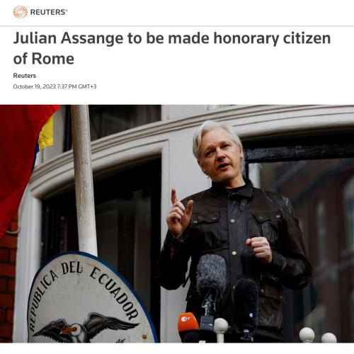 Julian Assange Rome