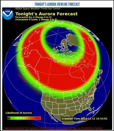 Tonight's aurora