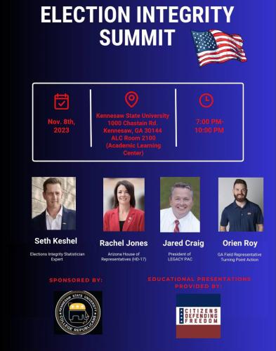 Kennesaw, Georgia - Nov 8, 2023 - Election Integrity Summit