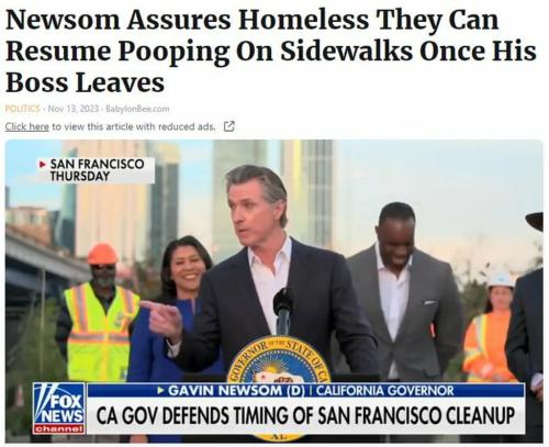 Newsom assures homeless