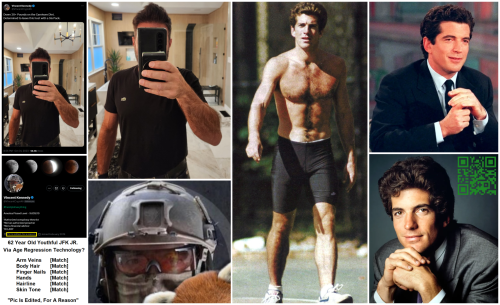 Vincent Kennedy & JFK Jr. Photo Comparison