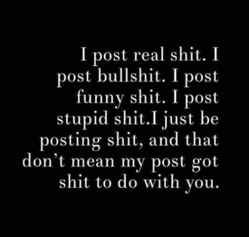 I post
