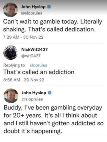 not an addiction