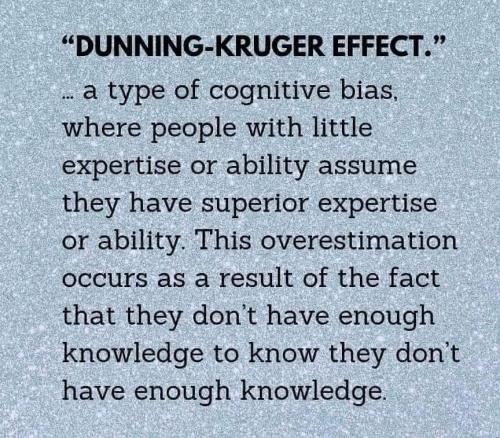 dunnin-Kruger effect