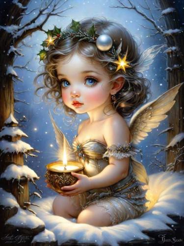 Little Christmas Angel girl