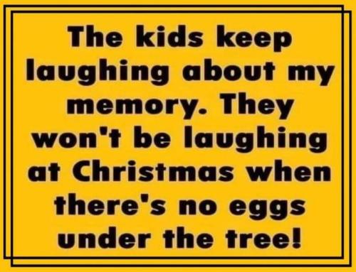 no eggs under the tree
