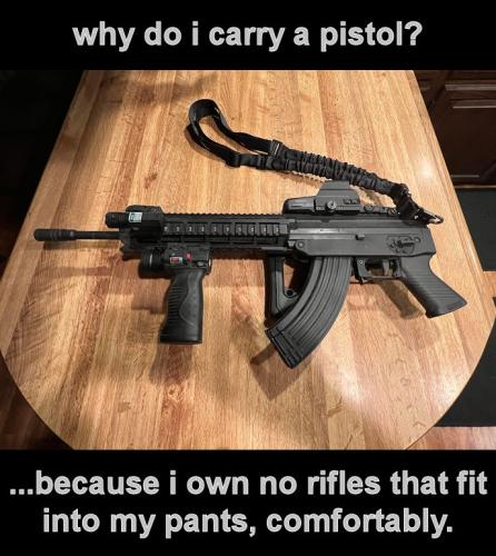 why do i carry a pistol