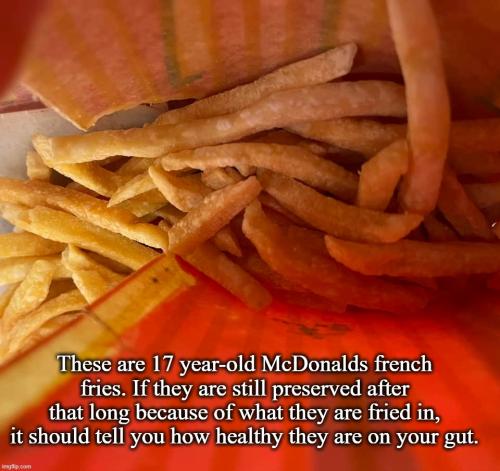 17 year old McD's french fries