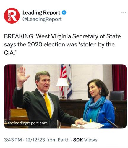 WV election stolen