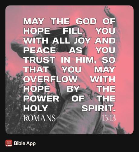 FAITH - Romans 15.13 NASB