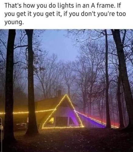 A-frame lioghts
