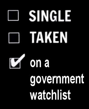 on a government watchlist