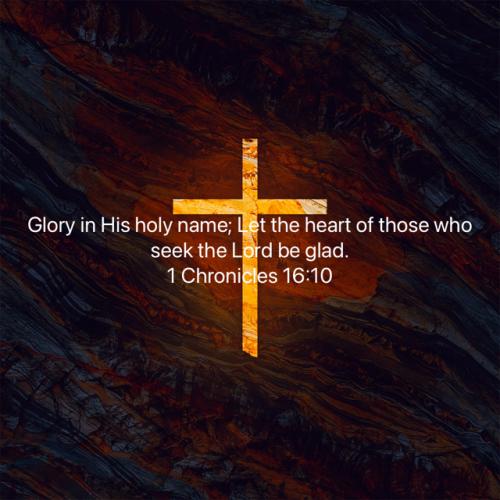FAITH - 1 Chronicles 16.10 NASB 49048