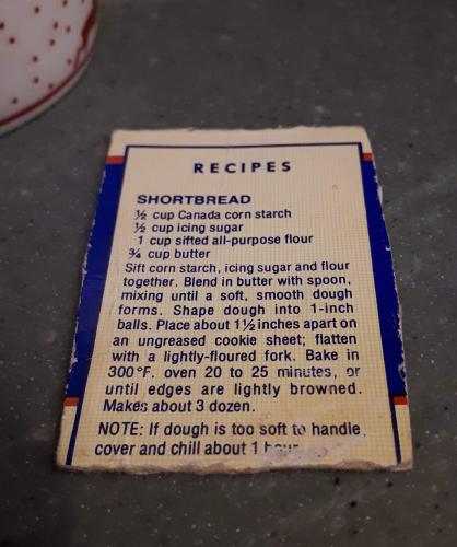 shortbread recipe