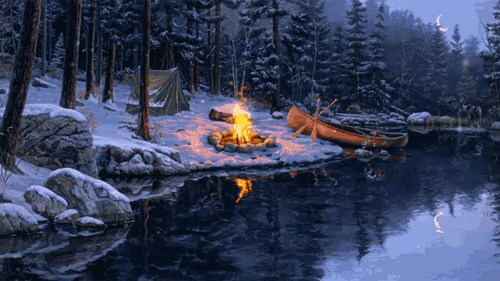 Winter Chill Campfire