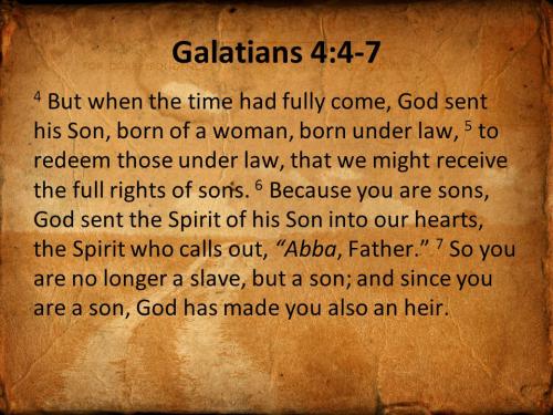 Galatians 4_4-7