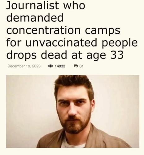 Vaxxed Journalist dies