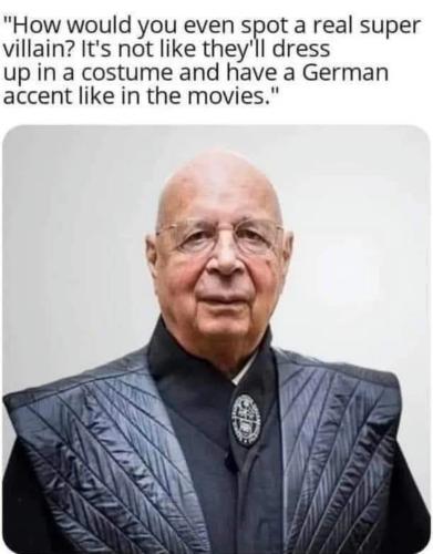 Klaus Schwab  super villain