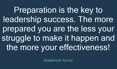 1-Preparation Leader Success