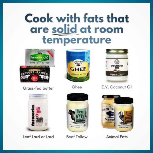 Solid fats for cooking