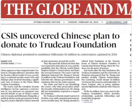 donate to Trudeau foundation