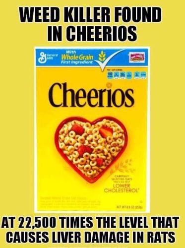 Cheerios weed killer