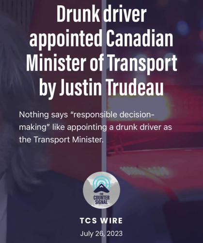 appointed a drunk driver