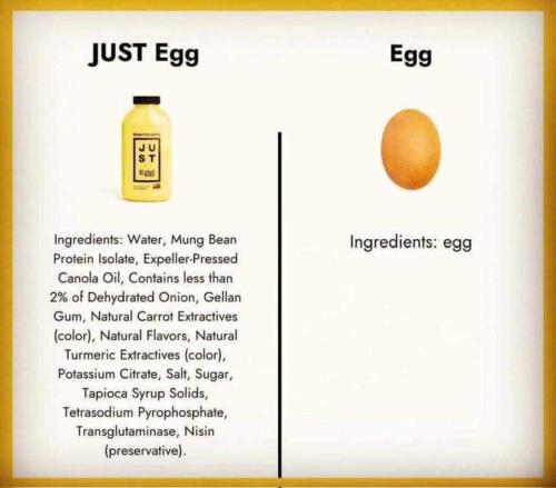 just egg vs egg