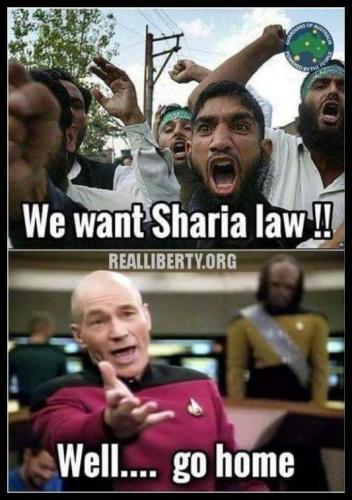 wanting Sharia Law...then go hom