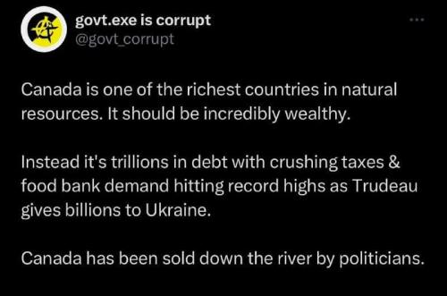 Canada hs been sold down the river