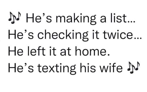 making a list