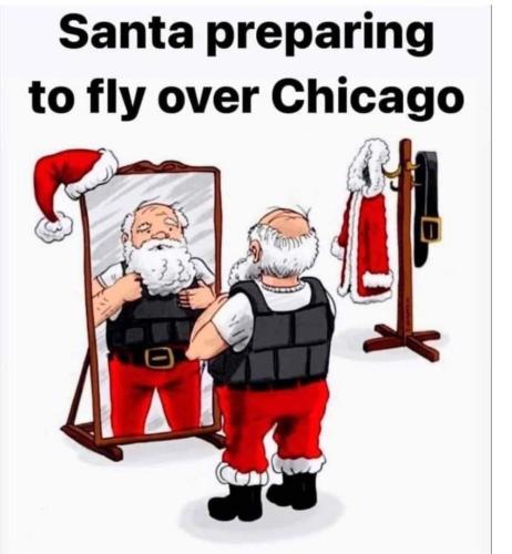 Santa Xmas in Chicago