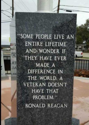 Reagan on Vets
