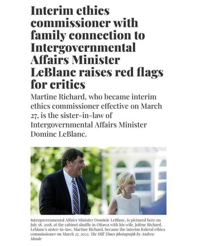 ethics commissioner