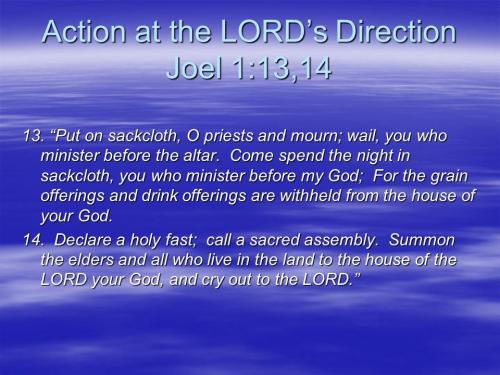 Joel 1_13-14