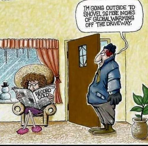 shovel the global warming again