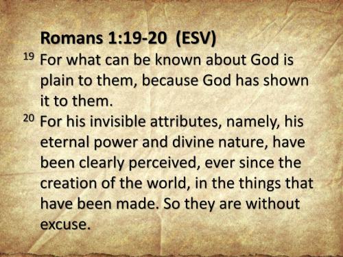 Romans 1 19-20 esv