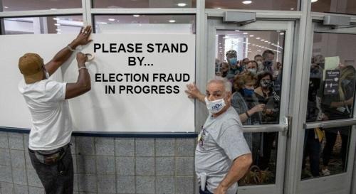 Election fraud in progress
