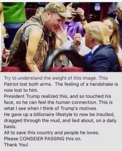 ! Trump Love to Patriot and Veteran