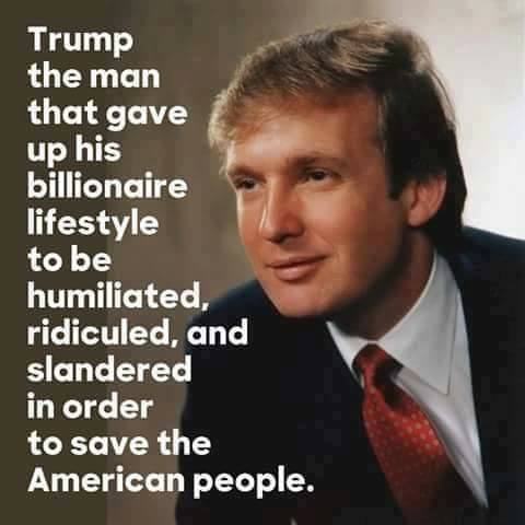 donald j. Trump gave up his