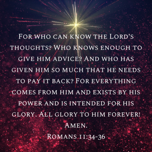 Romans 11 34 36 II