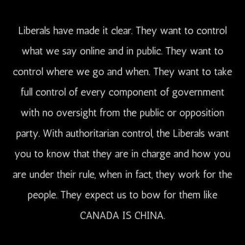liberals make it clear