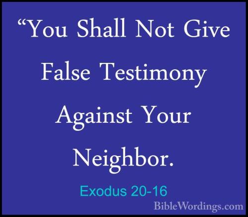 Exodus 20_16