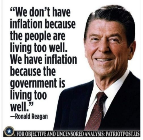 Reagain on Gov inflation