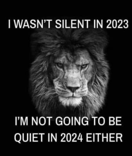 I wasn't quiet