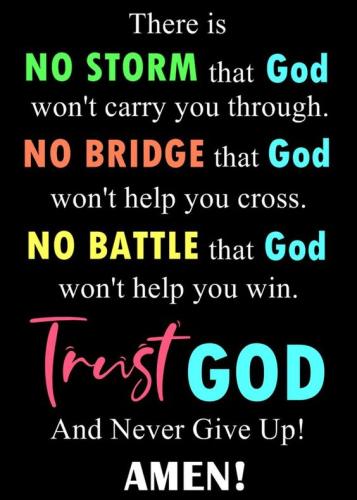 Trust God